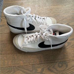 Nike White High-Top Sneakers